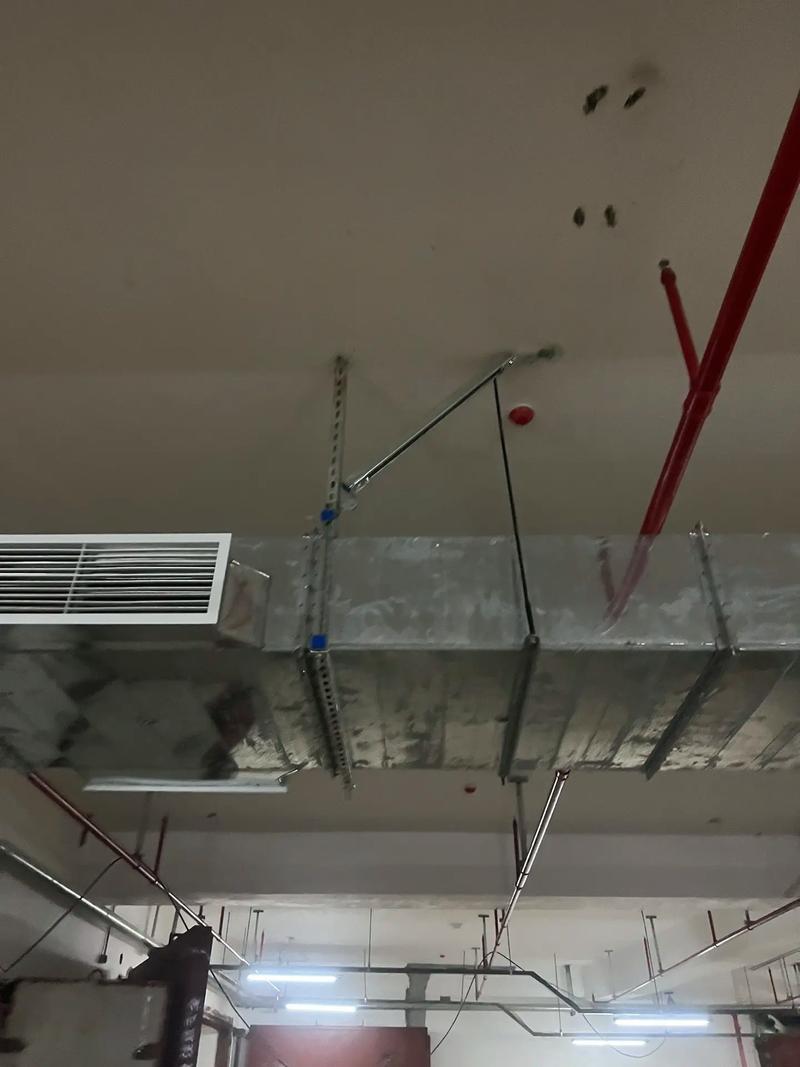 #抗震支架安裝 #消防工程 抗震支架小區地下室項目完工